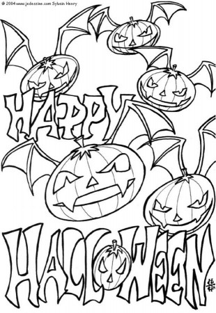 Halloween pumpkin coloring pages for kids _ Dora123.COM_Games 