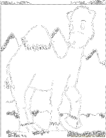 Coloring Pages Camel110 (Mammals > Camel) - free printable 