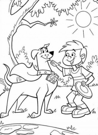 Krypto Wanna Do Frisbee Coloring Page Coloringplus 192646 Krypto 