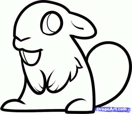 How to Draw a Beaver for Kids, Step by Step, Animals For Kids, For 