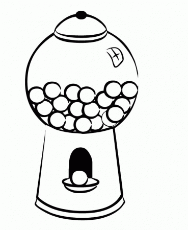 Bubble-gum-machine-coloring-page |coloring pages for adults 