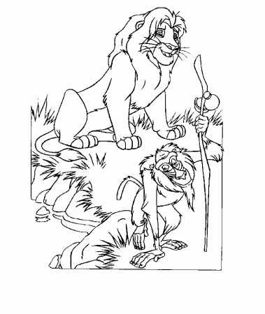 lion king 9 Colouring Pages