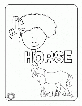 More ASL Coloring Pages DeafEdHub 285574 Sign Language Coloring Pages
