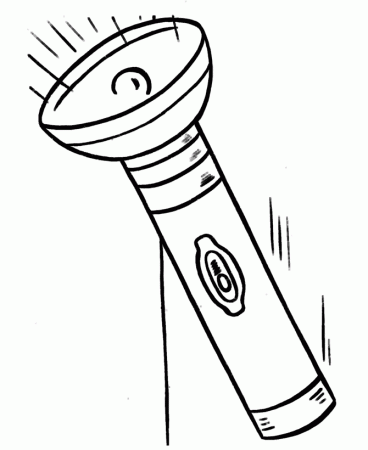 Easy Coloring Pages | Flashlight Easy Coloring activity Pages for 