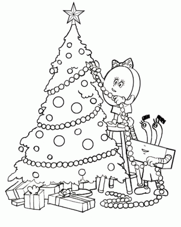 Disney Princess Christmas Coloring Pages For Kids