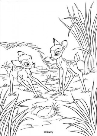 BAMBI coloring pages - Thumper 12