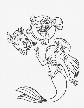 the sea princess Colouring Pages