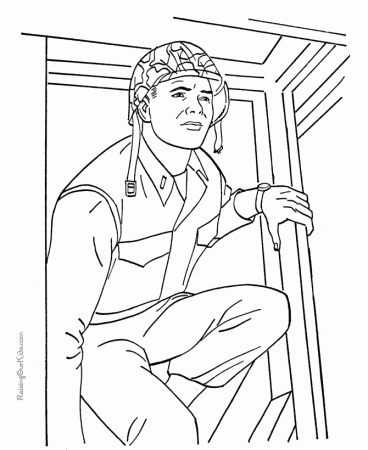 Pix For > Army Soldier Coloring Page