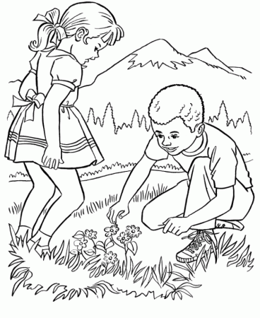 kids nature coloring pages | Coloring Pages