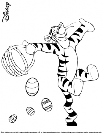 Easter Disney coloring pages in the Coloring Library