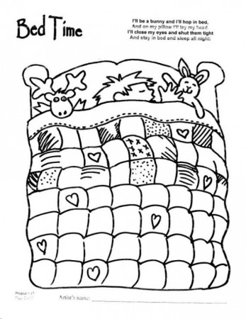 Bedtime Coloring Pages - Free Printable Coloring Pages | Free 