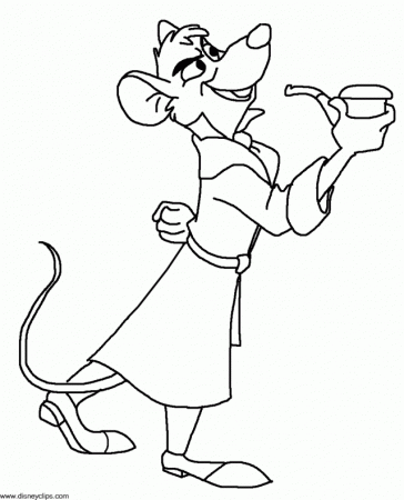 The Great Mouse Detective Printable Coloring Pages Disney 128722 