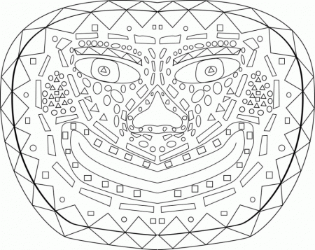 Gas Mask Coloring Page Chemical Safety 130240 African Masks 