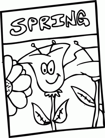 Spring Flowers Coloring Pages - Coloring For KidsColoring For Kids