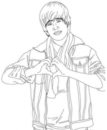 Printable Justin Bieber personality Coloring Pages | Coloring Pages