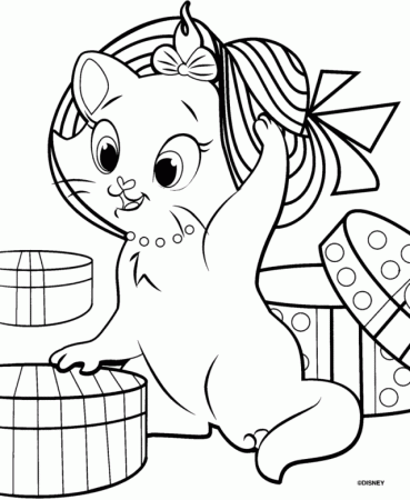 Marie Cat Coloring Pages Printable Coloring Sheet 99Coloring Com 