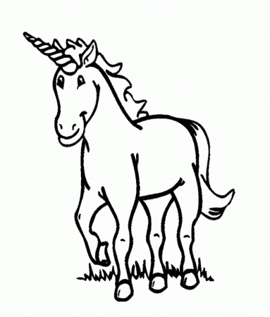 Unicorn Smile Coloring Pages - Unicorn Coloring Pages : Girls 