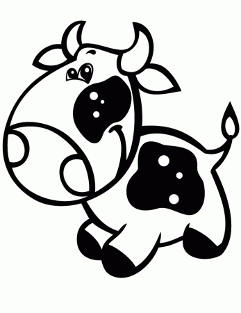 cow 21 coloring page cow coloring pages | Inspire Kids