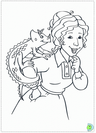 The Magic School Bus coloring page
