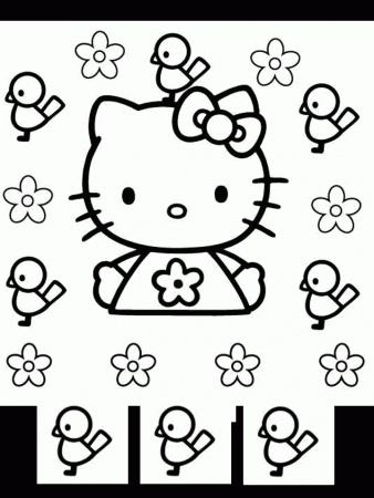 paragraph Kitty painting Colouring Pages (page 3)