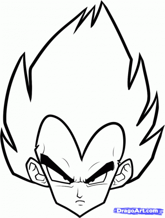How To Draw Vegeta Easy Graffiti Drawing Easy Dragon Ball Z 