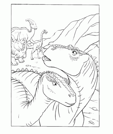 Funny Dinosaur Coloring Pages