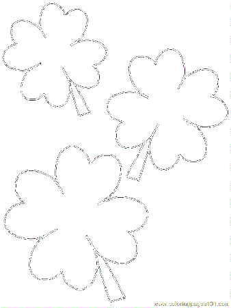 Coloring Pages Clover2 (Holidays > St. Patrick's Day) - free 