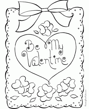 Coloring page of Valentine hearts - 025