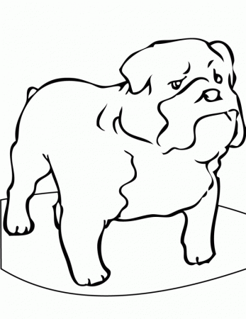 Bulldog Coloring Pages Animal Coloring Pages Printable 205513 