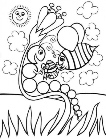 Coloring Pages Easter Flowers Printable For Girls & Boys 18349#