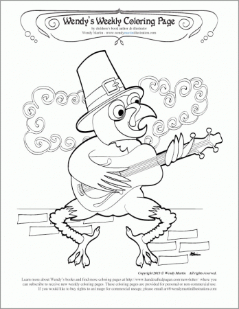 Thanksgiving Turkey Coloring Pages -