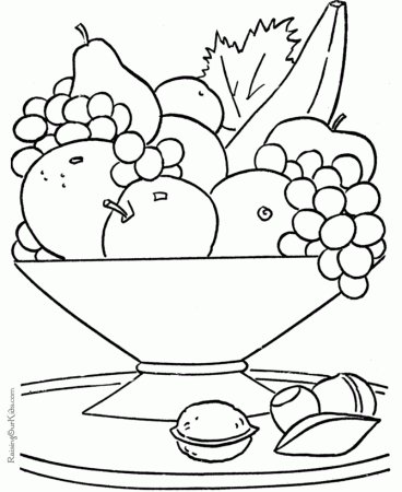 Fruit coloring pages to print and color 007