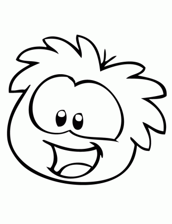 A Puffle Colouring Pages