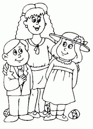 Free Dressed for Church on Easter Coloring Sheet - Homeschool Helper