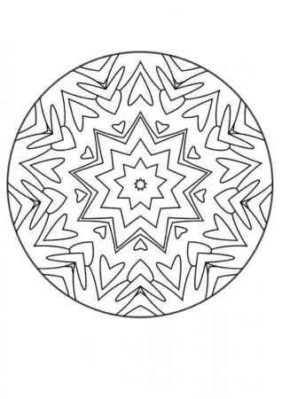 Therapeutic Mandala Coloring Pages