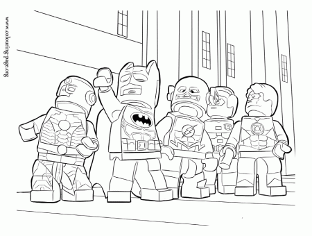 The Lego Movie - Heroes of Justice League coloring page