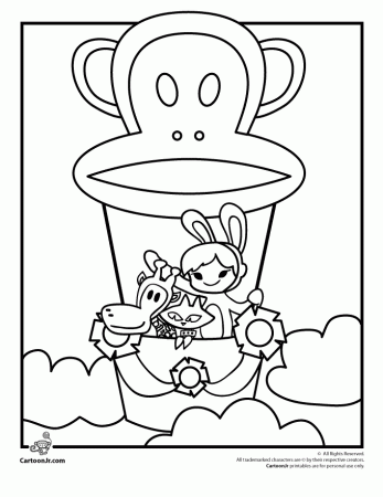 Paul Frank Characters Coloring Pages | Cartoon Jr.