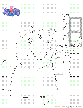 Coloring Pages Peppa Pig 001 (1) (Cartoons > Others) - free 