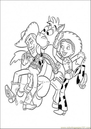 Coloring Pages They Love Each Other (Cartoons > Toy Story) - free 