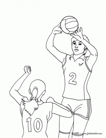Coloriage VOLLEYBALL - VOLLEYBALL à colorier en ligne