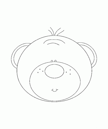 bear face Colouring Pages (page 3)