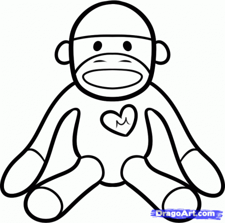 sock monkeys Colouring Pages (page 2)