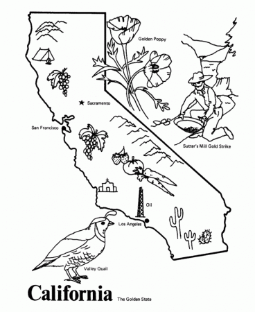 california-001-h.gif (650×531) | Coloring pages