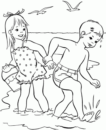 beachparty Colouring Pages