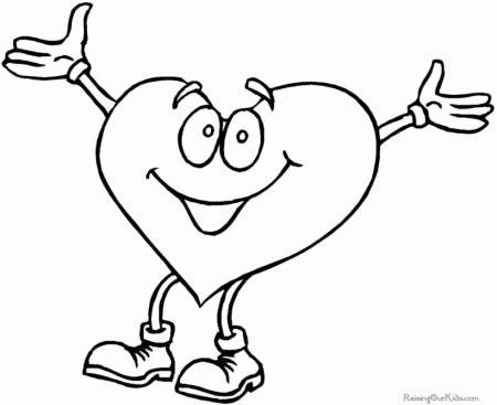 Valentine Day hearts coloring book pages - 021