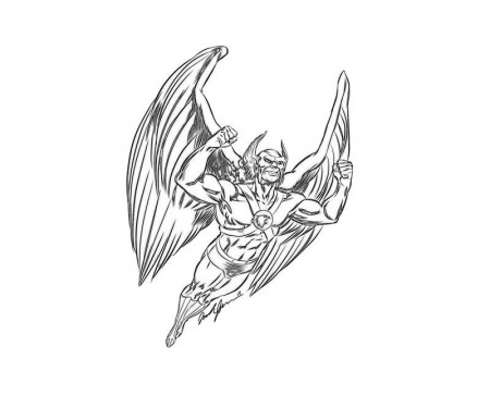 Hawkman Superhero Coloring Pages | coloring pages