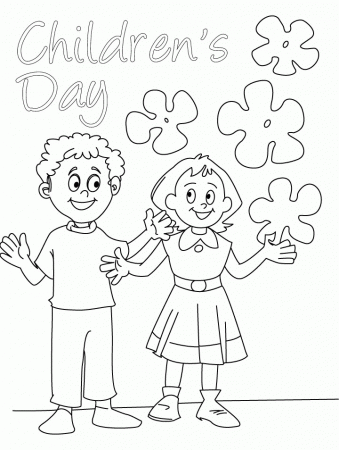 Children Day Coloring Pages for Kids | Coloring