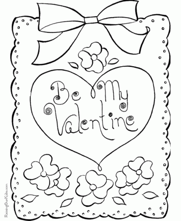 Happy Valentine Coloring Page - 017