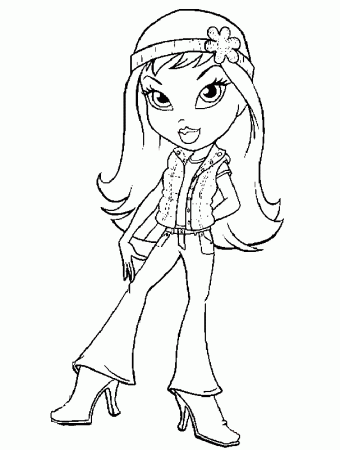 Bratz girls coloring pages | coloring pages for kids, coloring 