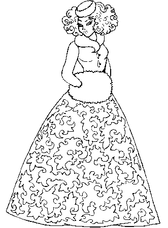 Pretty Girls Coloring Pages 348 | Free Printable Coloring Pages